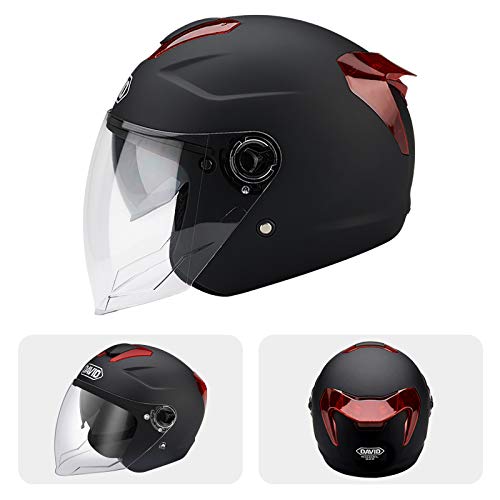 Galatée Casco De Doble Lente para Adultos: Carcasa De Abs, Capa De Amortiguación De Eps Engrosada, Hebilla De Liberación Rápida De 7 Posiciones