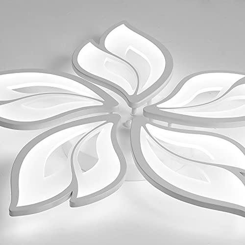 Garwarm Modern Ceiling Light,23.6” Dimmable Led Chandelier Flush Mount Ceiling Lights,Remote Control Acrylic Leaf Ceiling Lamp Fixture For Living Room Dining Room Bedroom 60W #TOP7