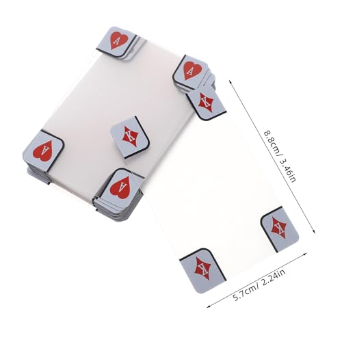 Mazo de naipes plástico impermeable acabado mate miniatura 2