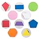 READY 2 LEARN Giant Stampers - Geometrische Formen - Ausgefüllt - 10er Set - Leicht zu haltende Schaumstoffstempel für Kinder