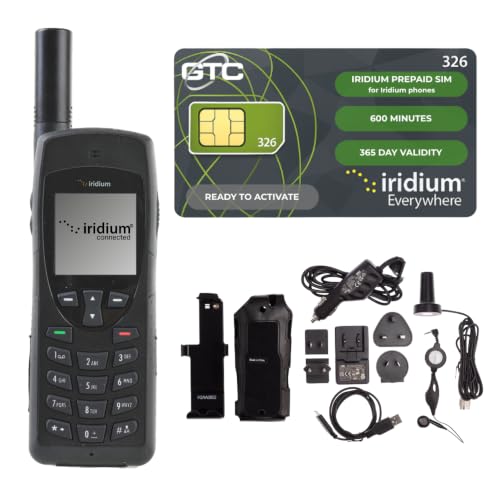 Image of OSAT Iridium 9555 Satellite Phone with 200 Minute SIM Card Valid for 180 Days + Accessory Kit
