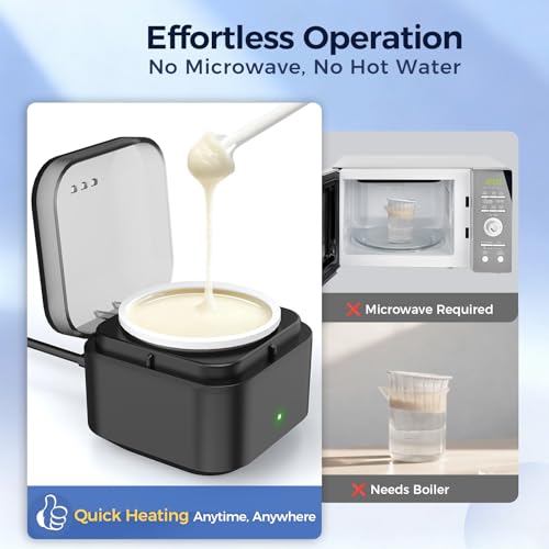 Nasenhaarentferner Nasenhaar Wachs, Nasen Waxing-set: Wachs Nasenhaare entfernen - Nasenwachs Männer Frauen, 100g Nasen Wax mit Mini Wachswärmer, 20 Stäbchen zur Ohr Nasen Augenbrauen Haarentfernung