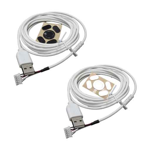 MISUVRSE 1 lot de câbles USB de rechange en PVC durable et pieds pour câble de souris USB G102 Gaming