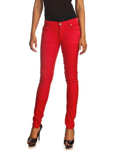 Cheap Monday Jeans Narrow Rouge W26 L32 Femme
