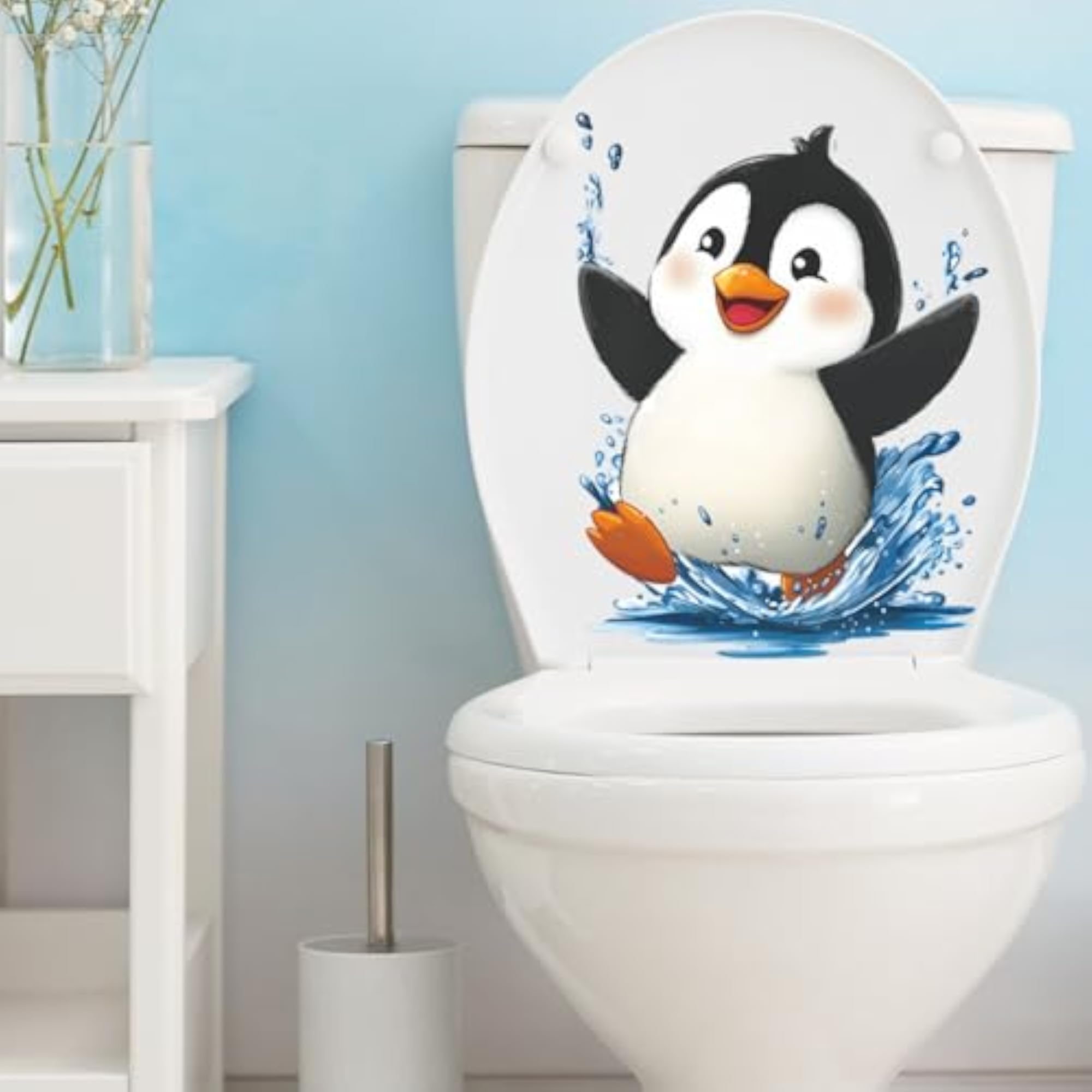 Toilet Stickers PVC Waterproof Funny for Bathroom Seat – BLING QUEEN