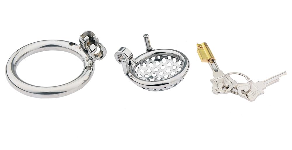Cage d'exercice de Loisir, Acier Inoxydable, 3 Anneaux de Taille, 45mm - B-561-
