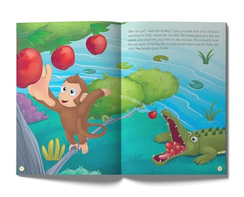 Image of The Clever Monkey - Illustrated Moral Story for Children
