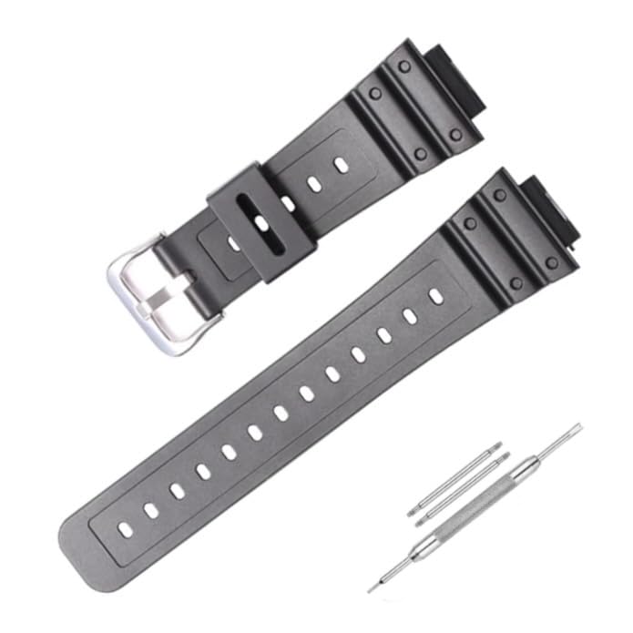 Image of Lineon 16mm Resin Soft Watch Strap Compatible With CASIO GM-2100 GA-2100 GA-2110 GA-B2100 with Tool and Pins
