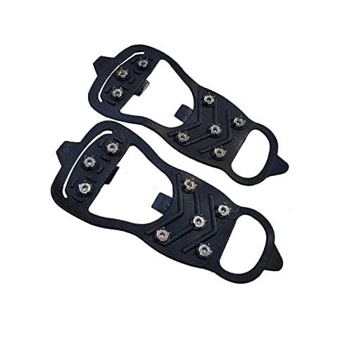ZYuan Ice Snow Grips 8 Clous Acier Inoxydable Crampons Antidérapants, Crampons Traction Acier Hautement Élastiques Résistants l'usure, Pratiques pour Les Sports Plein Air par (Size : 41-45) Cover