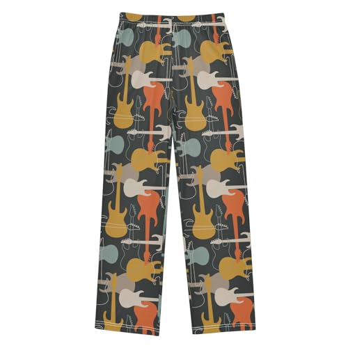 ZZKKO Musical Instruments Guitar Boys Pants for Kids Jogger Pants with Pockets S-XL