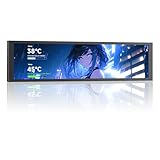 lcdp Product size: (length) 243 mmX (width) 63 mm (thickness) 12 mm; screen size: (length) 226 mmX (width) 54.2 mm; screen resolution: 1920 x 480; screen brightness: 350-400 cd/m2; screen connection type: USB 9pin or external USB interface type C; installation type: fan holder or magnetic suction strip