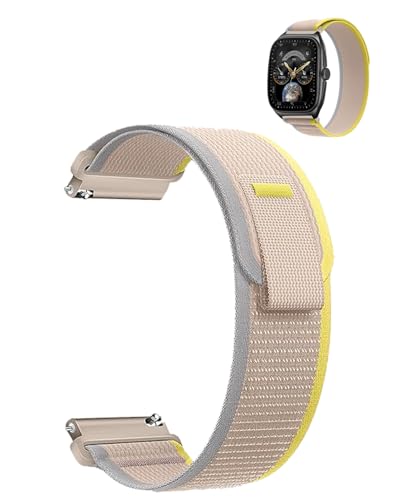 Correa de nylon para reloj SOUYIE 1.85 pulgadas, blanca