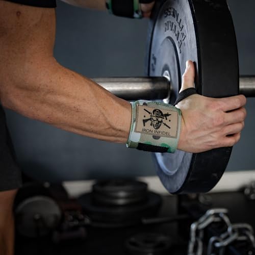 Wrist Wraps for Weightlifting - 18\" Heavy Duty Wrist Support for Working Out, Gym Accessories for Men - Use for Lifting, Crossfit, Fitness, Exercise, Bench Press, Powerlifting (OCP)