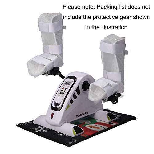 Image of Pedal Exercisers Electronic Smart Mini Exercise Bike Mini Exercise Bike-Best Portable Spin Exerciser for Arm and Leg Rehab Work-Out-Recumbent Fitness Machine for Seniors