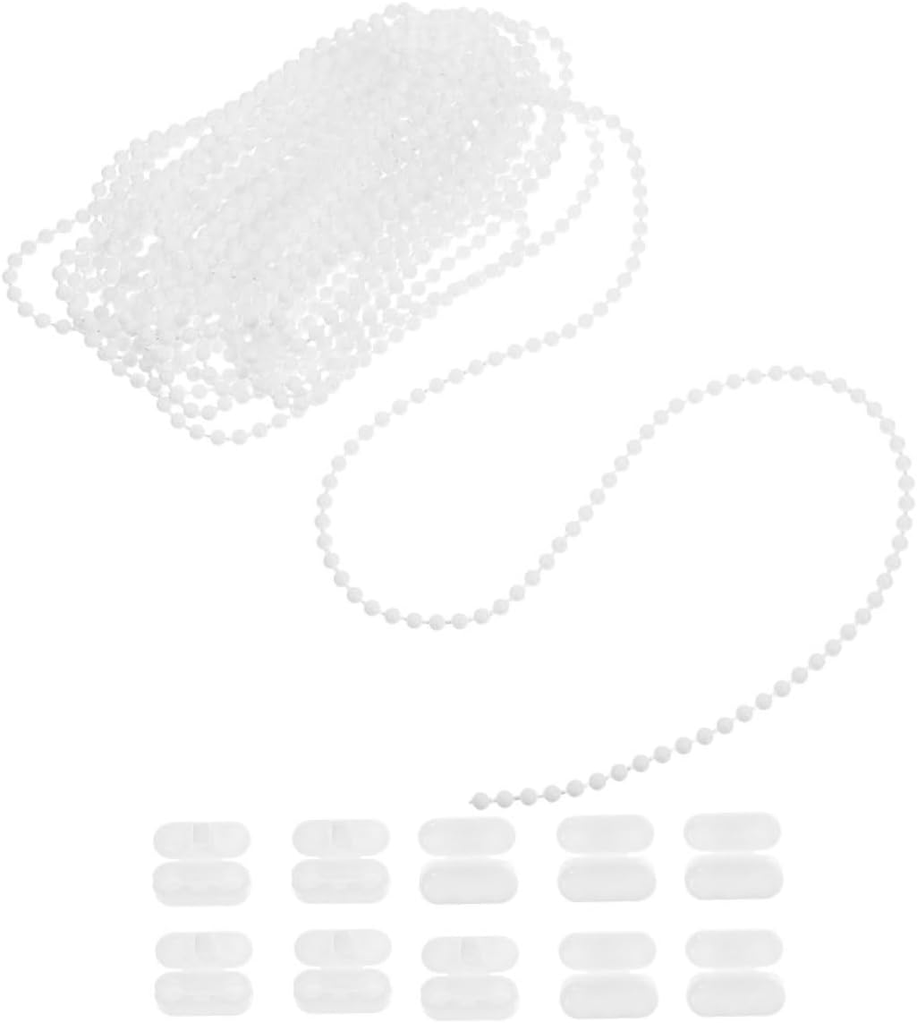 PRETYZOOM 2 Set Vertical Blind Replacement Chain Bead Cord with Connectors for Roller Blinds Accessories for Living Room Bedroom and Bathroom Smooth and Aesthetic Adaptability