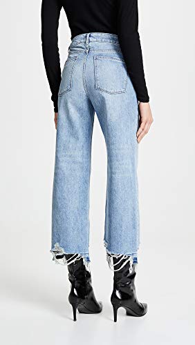 Dl1961 Women's Hepburn High Rise Wide Leg Jeans, Slate, Blue, 27 #TOP2