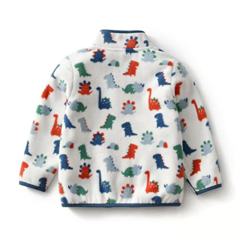 Toddler Boys' Full Zipper Fleece Printed jacket2