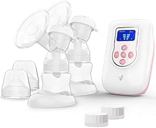 BABY STEPS Double Electric Breast Pump, 2 Modes & 9 Levels of Suction