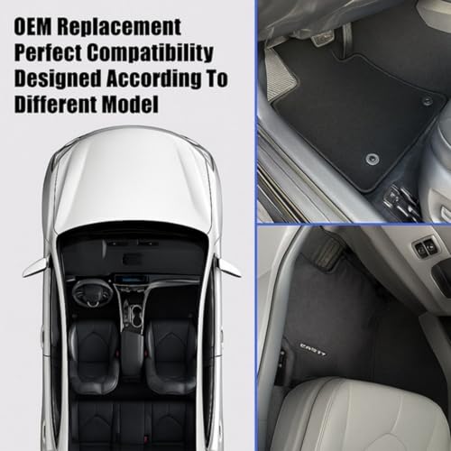 GXARTS 4 PCS Front & Rear Floor Mats Carpet Black Velour Compatible with BMW X5 E70 2006 2007 2008 2009 2010 2011 2012 2013 Anti- Slip by GXARTS - Used condition - Image 3