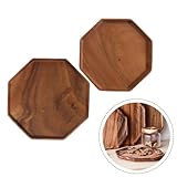 Plusieurs styles : choisissez entre deux styles de nos plateaux en bois d'acacia. La petite taille mesure 20 x 20 x 2 cm, tandis que la grande taille mesure 25 x 25 x 2 cm. Sélectionnez la taille qui correspond le mieux à vos besoins.