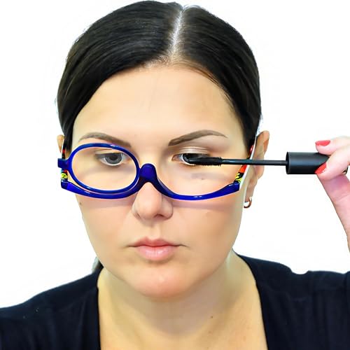 Schminkbrille mit klappbaren Gläsern für Make-up-Anwendungen