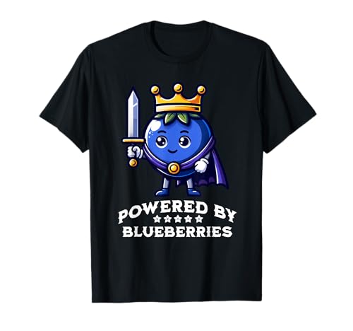 Propulsé par Blueberries Funny Blueberry Lover Saying T-Shirt