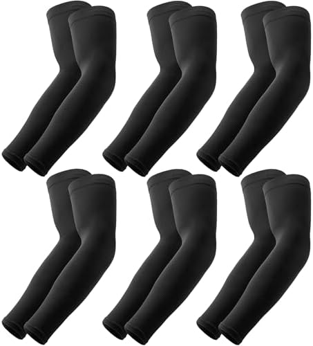 OutdoorEssentials UV Sun Protection Arm Sleeves - Compression Arm Sleeve, UV Arm Sleeves Men, Women - Golf Cooling Sleeves