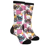 Colorful Got Dirt Bike Motocross Racing Funny Novelty Crew Socks Casual Athletic Sport Crazy Dress Sock For Women Men
