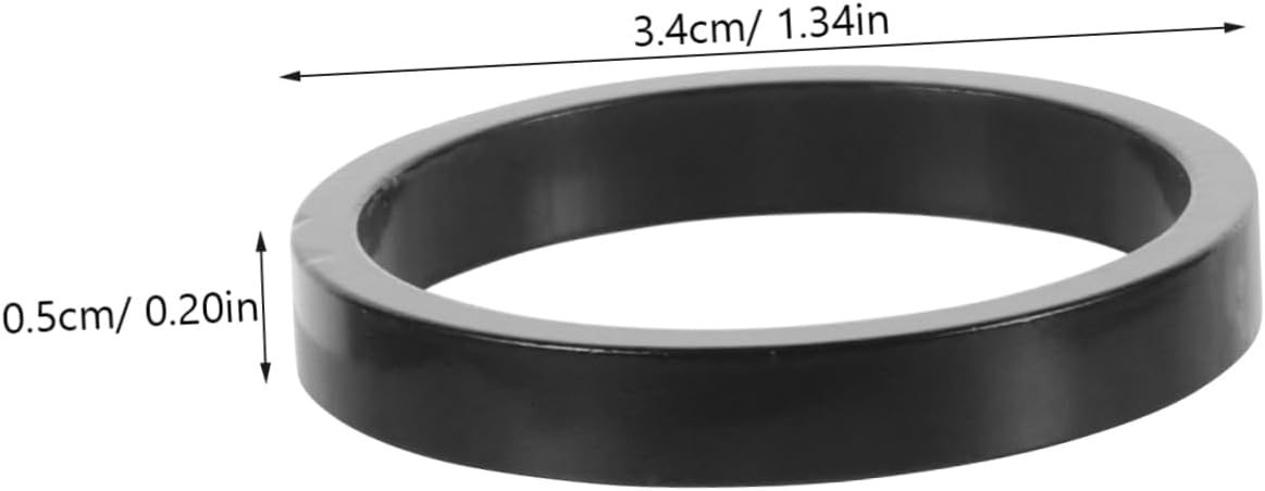5pcs Thick Aluminum Alloy Headset Spacer for Mountain Bike Fork Gasket Lightweight Design for Improved Riding Comfort and Dampening