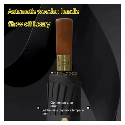 Parapluie pliable automatique extra large solide anti vent compact - 4