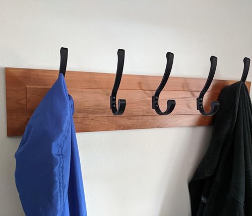 Latomex Coat Hooks For Wall, Heavy Duty Large Wall Hooks For Hanging Wall Mounted Metal Robe Hooks Utility Hooks For Coat, Scarf, Bag, Towel, Key thumb #2