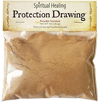 Spiritual Healing - Protection Powder Incense, Protection Incense, Makko Powder, Incense Making Kit, Money Drawing Powder, Incense Powder, Handcrafted with Herbs - 1 oz