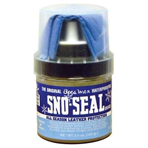 Atsko Sno-Seal 3.5. oz. (100 gram) with applicator Waterproofing Cover