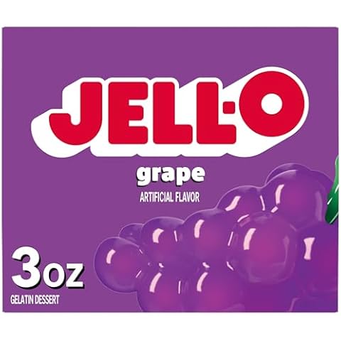 Jell-O Grape Gelatin Dessert Mix (3 oz Box) Cover