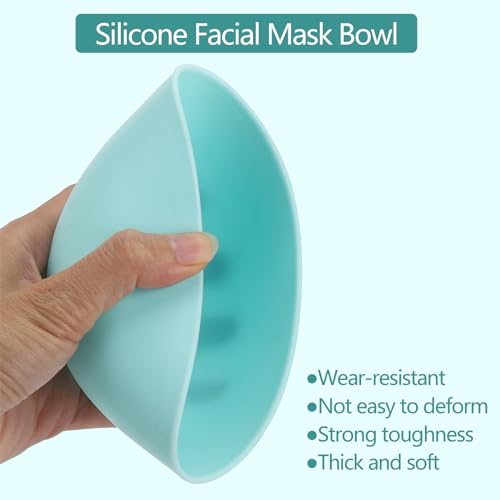 Tecbeauty Face Mask Mixing Bowl Set, 10 Pcs Diy Facemask Mixing Tool Kit With Silicone Facial Mask Bowl Brushes Stick Spatula Measuring Cup  thumb #2