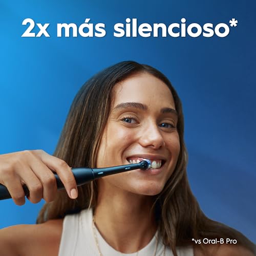 Miniatura 5 de Oral-B iO 2 Cepillo de Dientes Eléctrico con 1 Cabezal, Negro Noche | Cepillo Dental Suave con Encías, 3 Modos de Cepillado, Sensor de Presión, Temporizador, Estuche de Viaje, Embalaje de Cartón