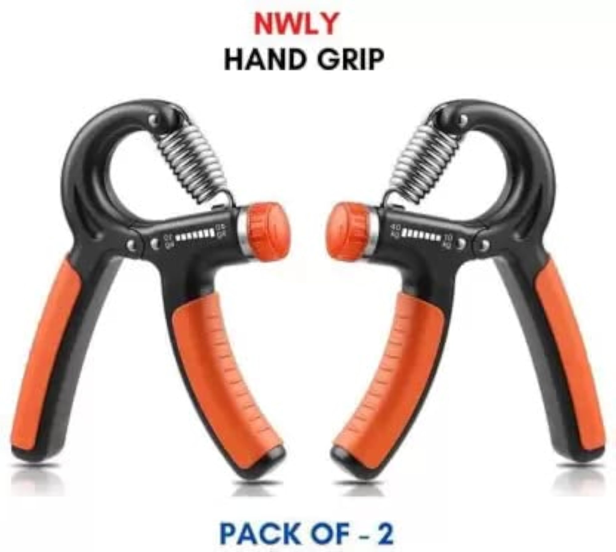 Adjustable Hand Grip Strengthener & Blue Wrist Support Band Combo