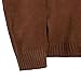 Men's Button Down V Neck Baggy Sweater Knit Solid Open Front Fall Winter Sweater Warm Comfort Stylish Sweaters (Brown,Medium)