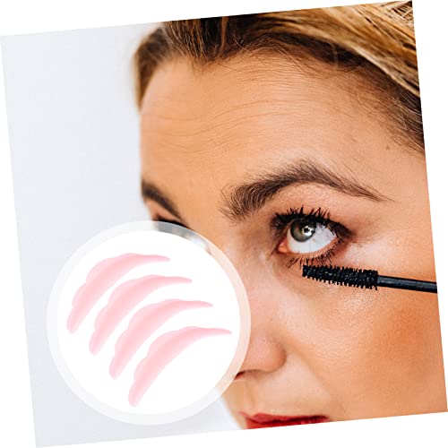 Beavorty 20 Pares De Remendo De Silicone Para Cílios Ferramentas Rosa Conjunto De Maquiagem Kit De M