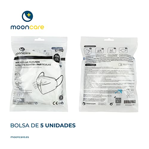Miniatura 3 de Mooncare Mascarilla Ffp3, Pack De 50 Uds, Mascarilla Certificada Homologada, Eficacia Filtración 99