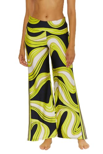 Trina Turk Serena - Women's Swim Pants, Casual, High Side Slits, Beach Cover Ups for Women, Multicolor, Small