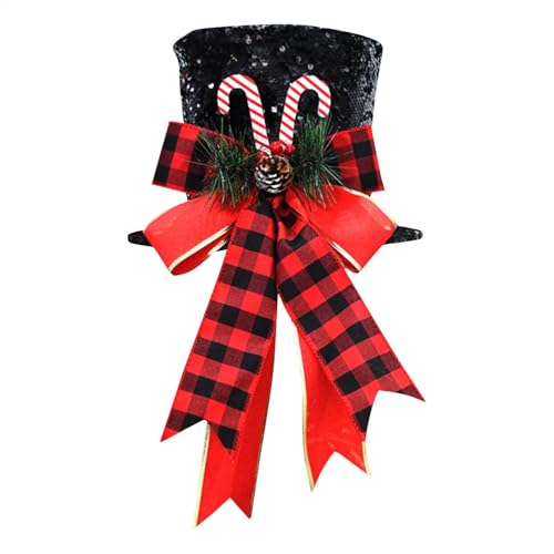 Sombrero de árbol de Navidad y adornos de escritorio para interior 8
