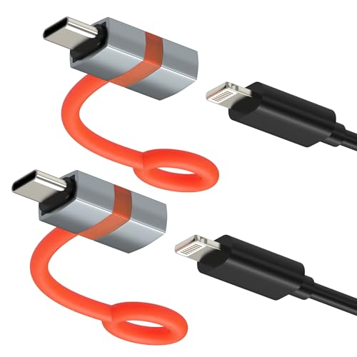 Adaptador USB C Macho a Lightning Hembra (Paquete de 2) para Apple para iPhone 17 16 15 Pro MAX Compatible con Samsung Enchufe de Carga para iPad 10 Cable de Carga Convertidor Puerto de Carga