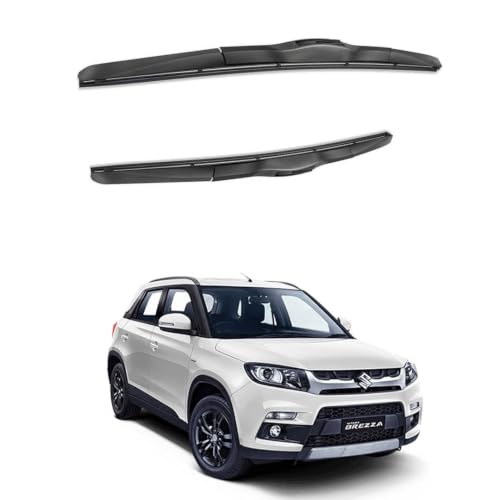 Image of Oshotto Frameless (O.E.M Type) Replacement Wiper Blades Compatible with Maruti suzuki Brezza (24 inch / 17 inch)