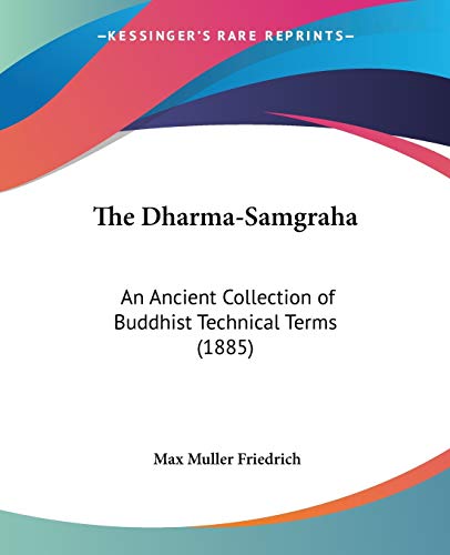 The Dharma-Samgraha: An Ancient Collection of Buddhist Technical Terms (1885) (Russian Edition)