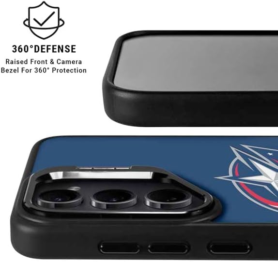 Skinit Kickstand Phone Case Compatible with Galaxy S25 Ultra - Officially Licensed NHL Columbus Blue Jackets Logo Design