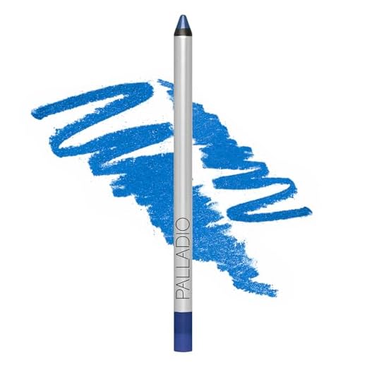 Palladio Precision Eyeliner, Silicone Based, Rich Pigment, Gentle Application, Dramatic Smoky Effect to Soft Everyday Wear, Sensitive Eyelids, Sets Itself, Can be Sharpened, Electric Blue