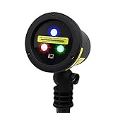 BlissLights Trio RGB Multicolor Laser Projector (Red, Green, Blue) - Indoor/Outdoor Home Landscape Lighting for Holidays, Parties, Events