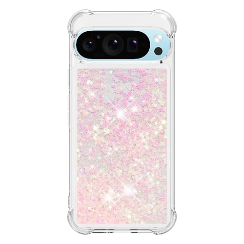 Coque Pixel 10 Pro XL paillette liquide rose idéale pour vos sorties et soirées - 2