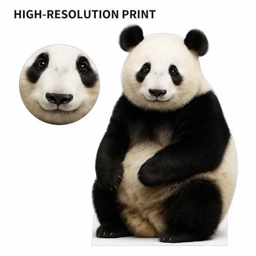 Image of Panda 4FT Life Size Cardboard Cutout - A Fun Animal Standup for Photo Booths, Birthday Parties, and Events